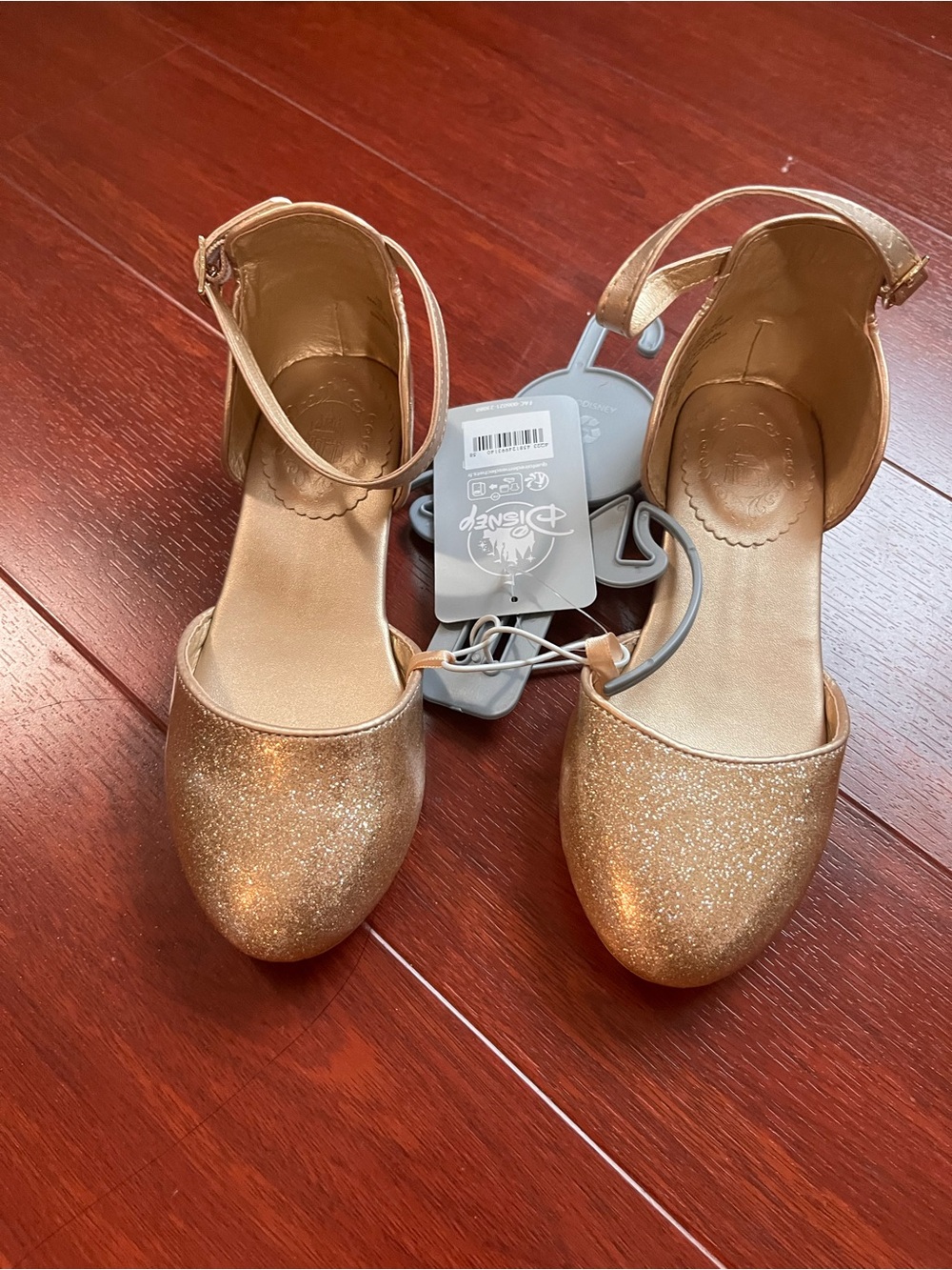Disney Gold Glitter Dress Sandals